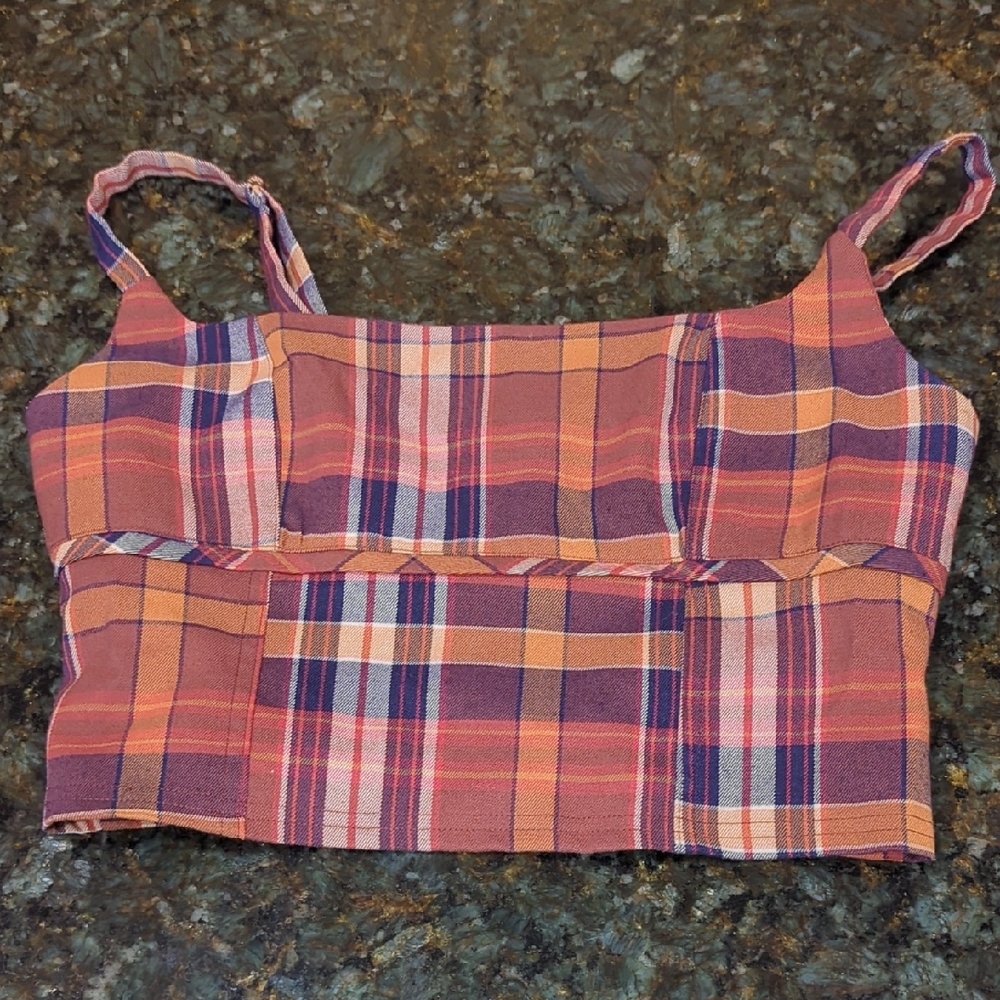 Urban Outfitters Multicolor Plaid Top